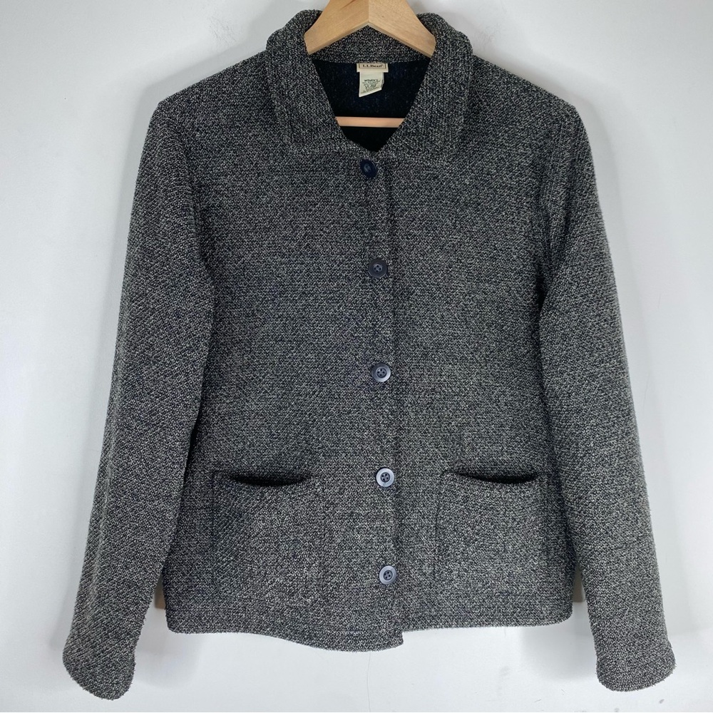 L.L. Bean Charcoal Women's Cardigan Sweater